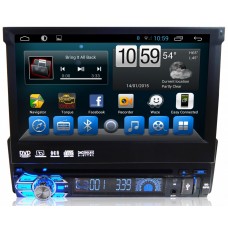 1DIN магнитола с выдвижным 7" экраном - Carmedia KR-7123-T8 на Android 9.0, 8-ЯДЕР, 2ГБ-32ГБ