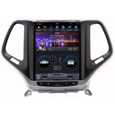 Магнитола для Jeep Cherokee 2014+ - Carmedia ZF-1018G-Q6 ("Тесла-Стиль") Android 11, 8ГБ+128ГБ, SIM-слот