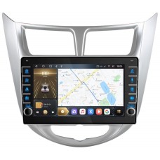 Магнитола для Hyundai Solaris 2010-2016 - Carmedia OL-9707 (крутилки) QLed, Android 10, ТОП процессор, CarPlay, SIM-слот