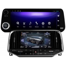 Магнитола для Toyota Land Cruiser 300 2021+ (штатный экран 8") - Carmedia KP-T1218 монитор 12.3" в стиле "Лексус", Android 10, 6+128Гб CarPlay, SIM-слот (только с установкой в Москве)